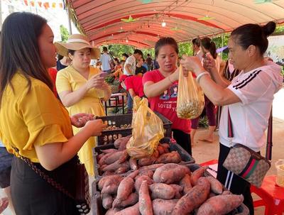儋州和庆镇举办2021年“消费助农”大集市 当日销售额达5.2万元